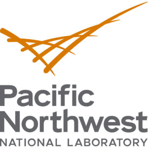 Orange logo and gray text saying "Pacific Northwest National Laboratory" on a white background.